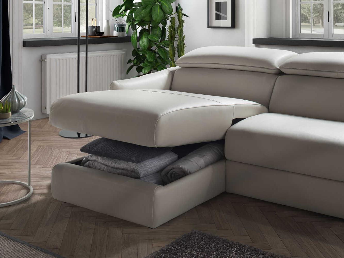 Natuzzi Editions Meraviglia Leather Sectional Sofa