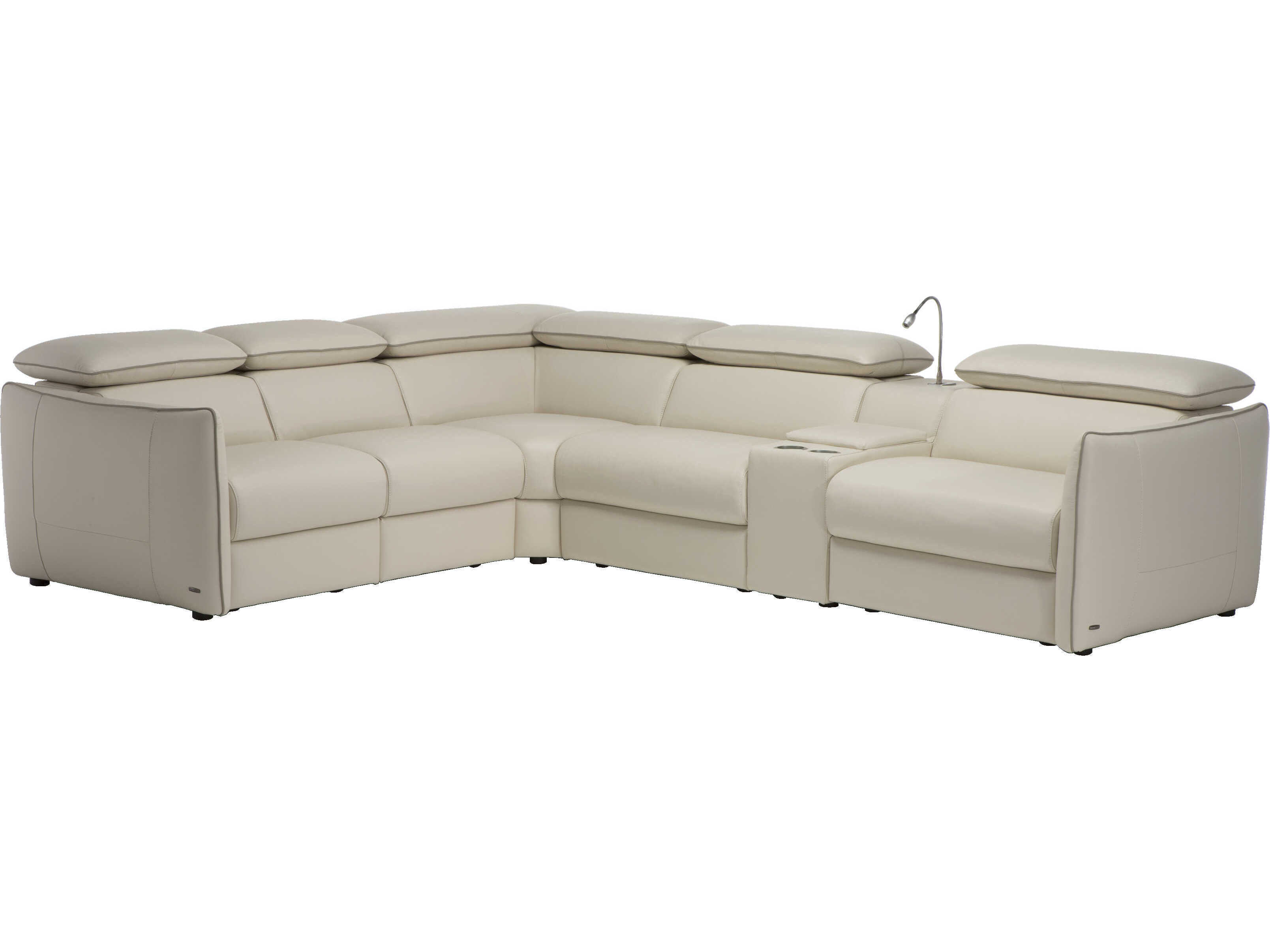 Natuzzi Editions Meraviglia Leather Sectional Sofa