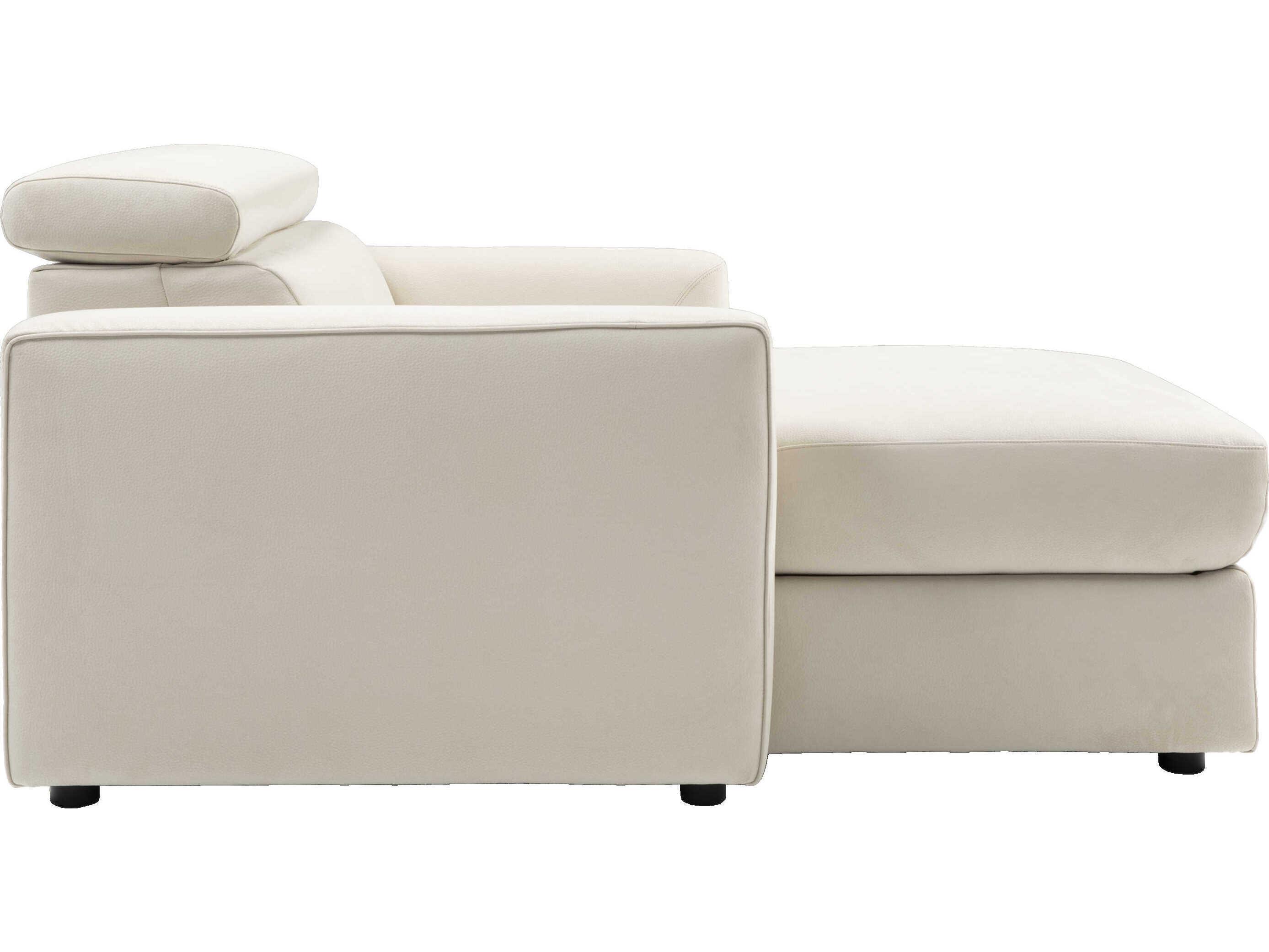 Natuzzi Editions Piacevole Leather Chaise