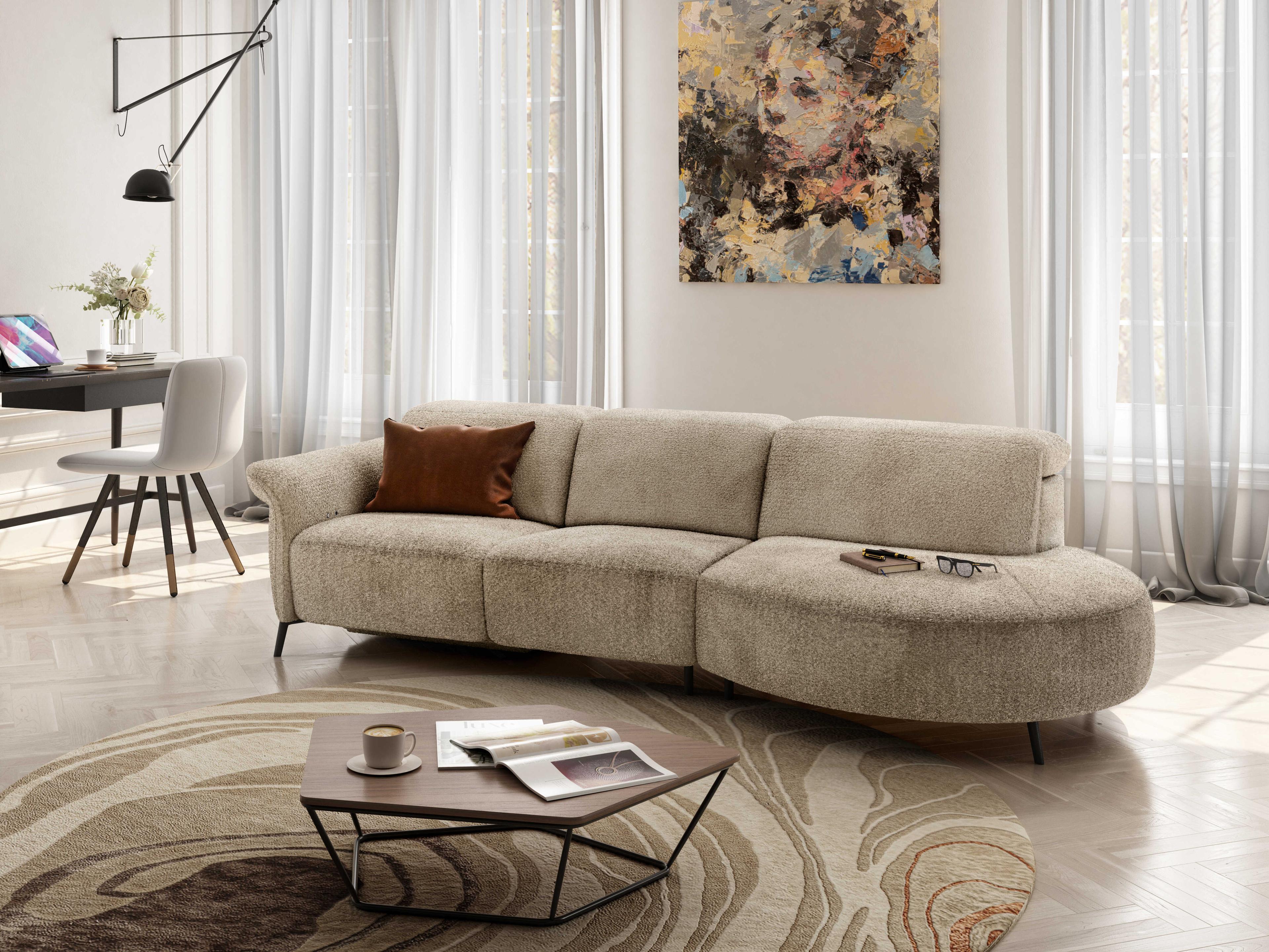 Natuzzi Editions Venezia Upholstered Sofa