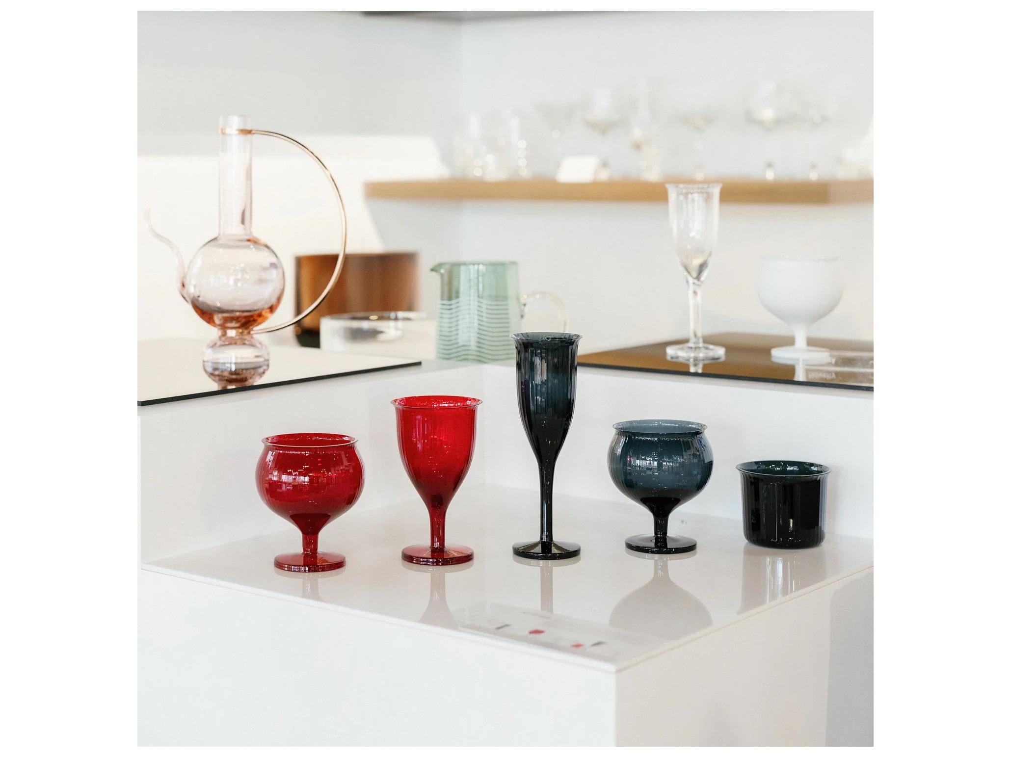 NUDE Omnia Bey Dark Blue Cognac Glass Set of 4