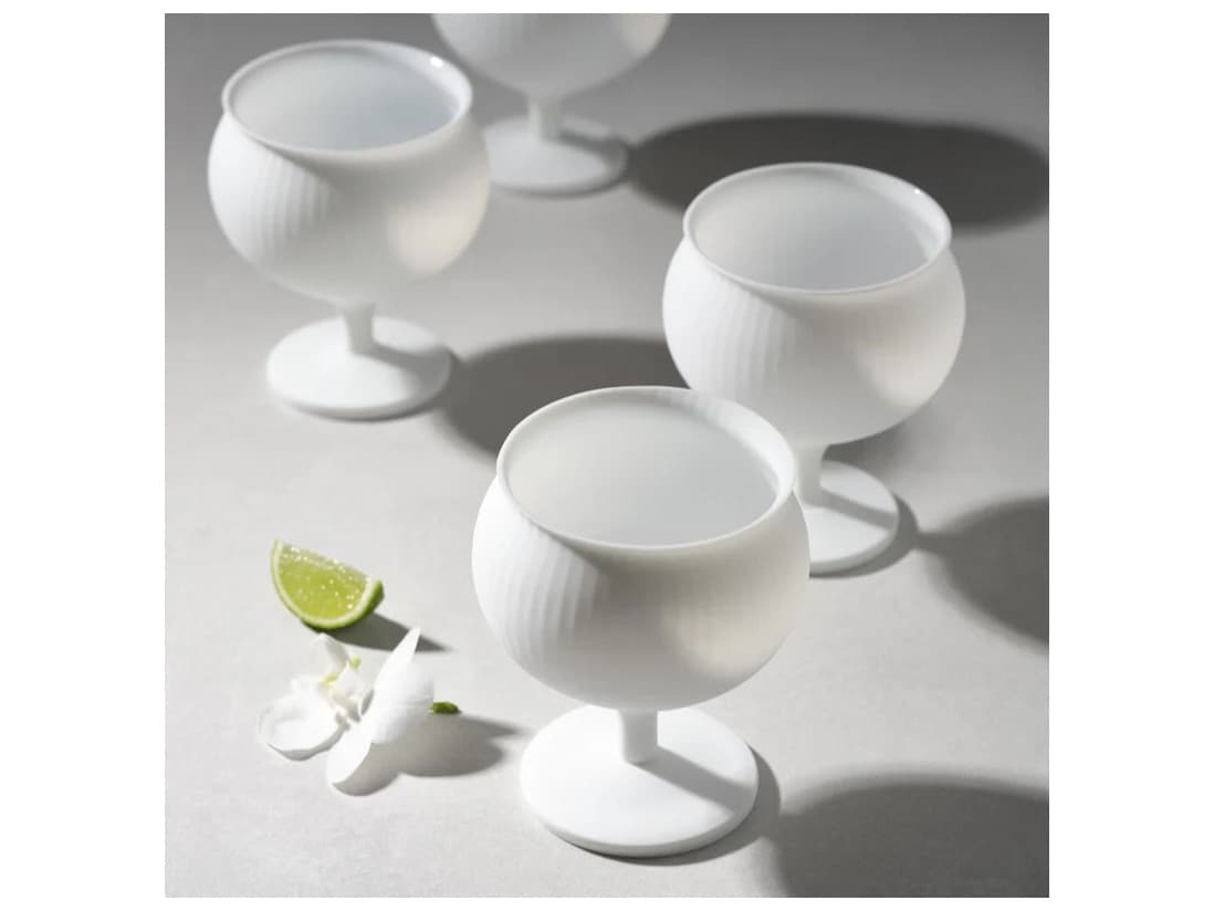 NUDE Omnia Bey Opal Glass Set of 4