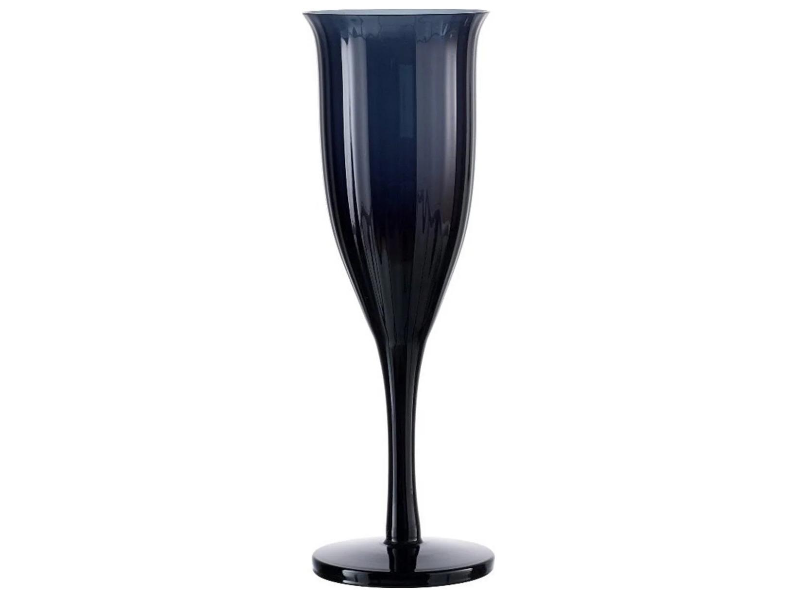 NUDE Omnia Bey Dark Blue Champagne Glass Set of 4