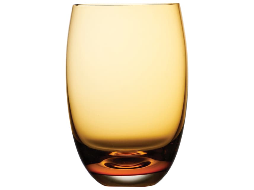 NUDE Colored O Amber Glass Set of 4