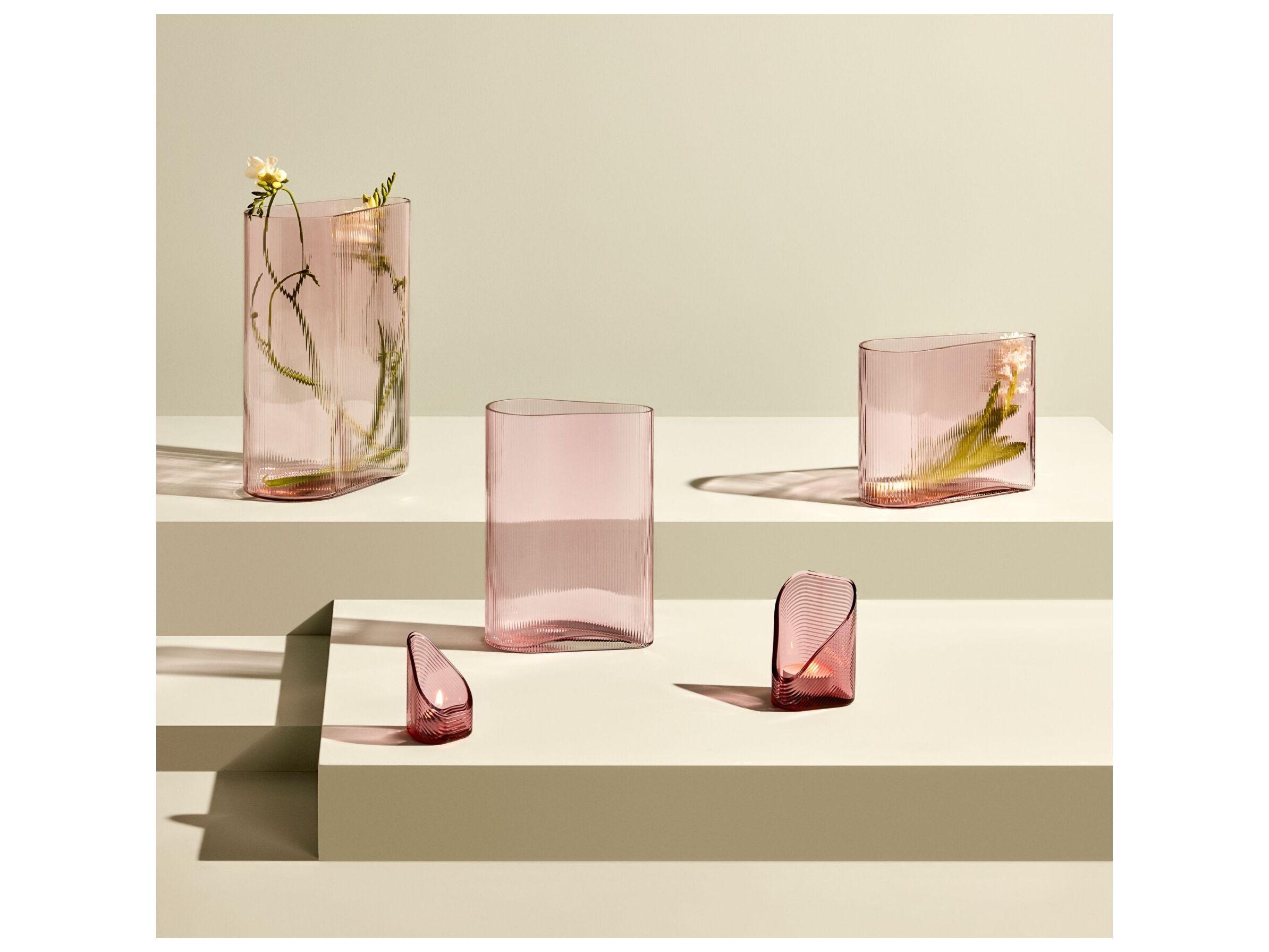 NUDE Mist Dusty Rose Tall Vase