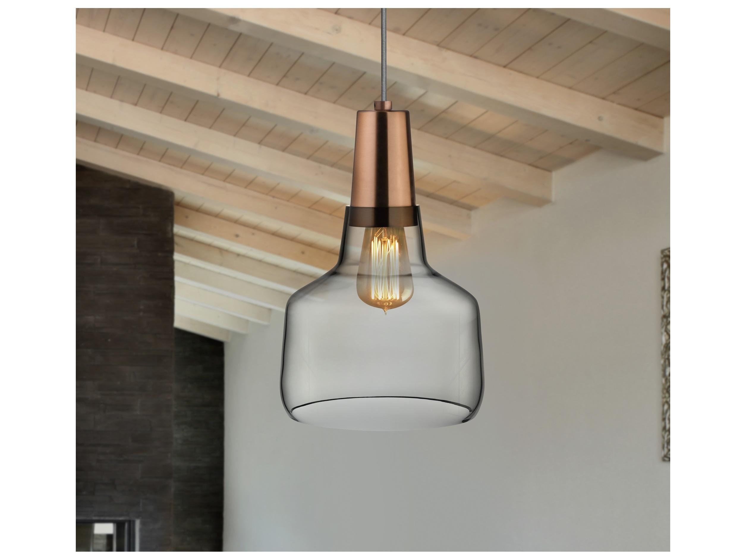 NUDE Mono Smoke Copper Dome Mini Pendant