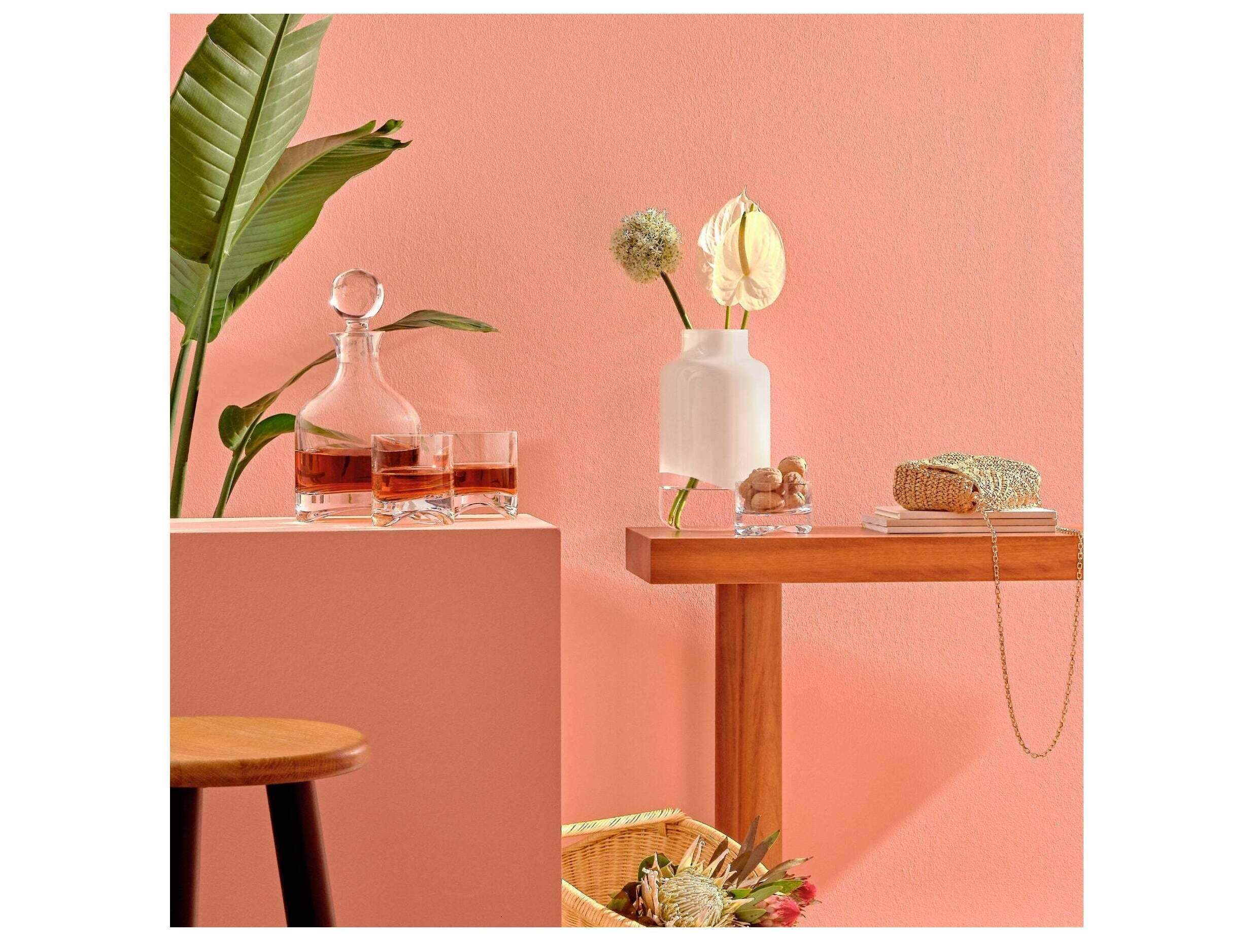 NUDE Magnolia Opal White Clear Vase