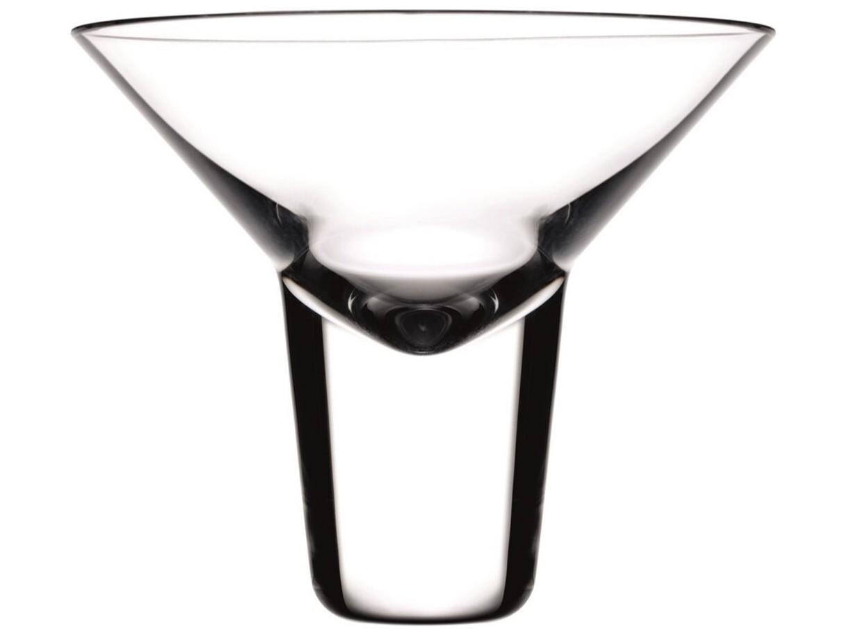 NUDE Gravity Clear Martini Cocktail Glass Set of 2