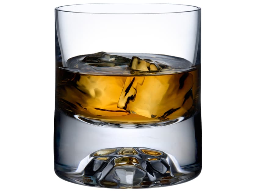 NUDE Shade Clear Whiskey Glass Set of 2