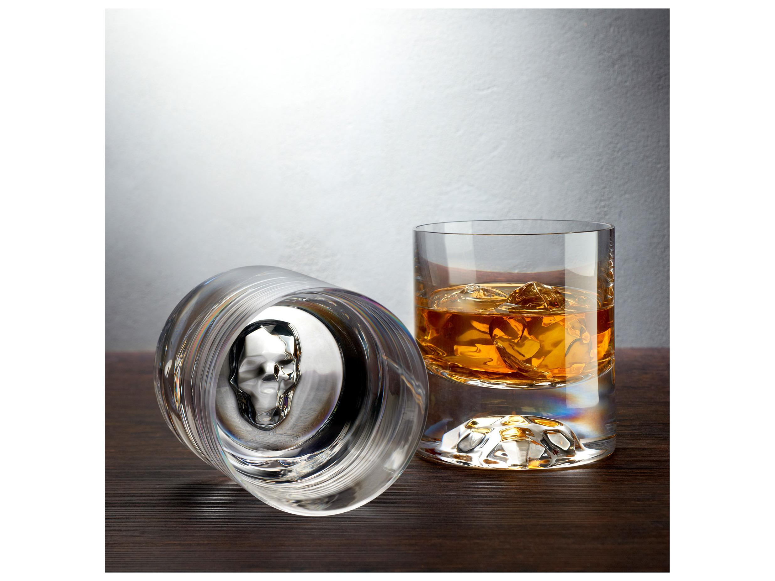 NUDE Shade Clear Whiskey Glass Set of 2