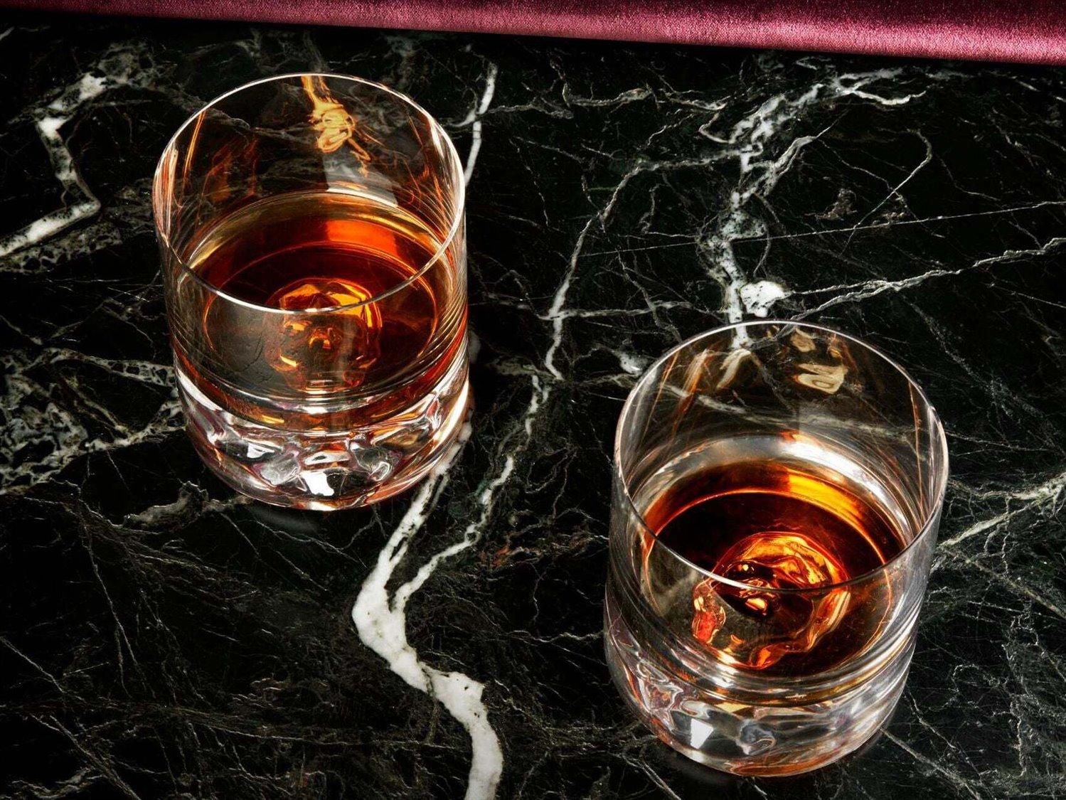 NUDE Shade Clear Whiskey Glass Set of 2