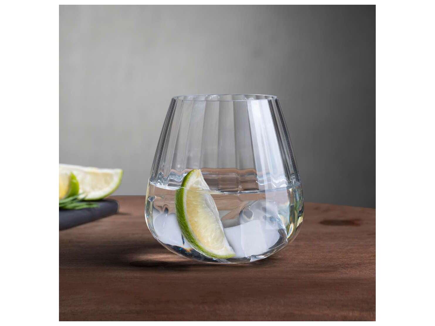 NUDE Round Up Clear Water Glass Set of 2