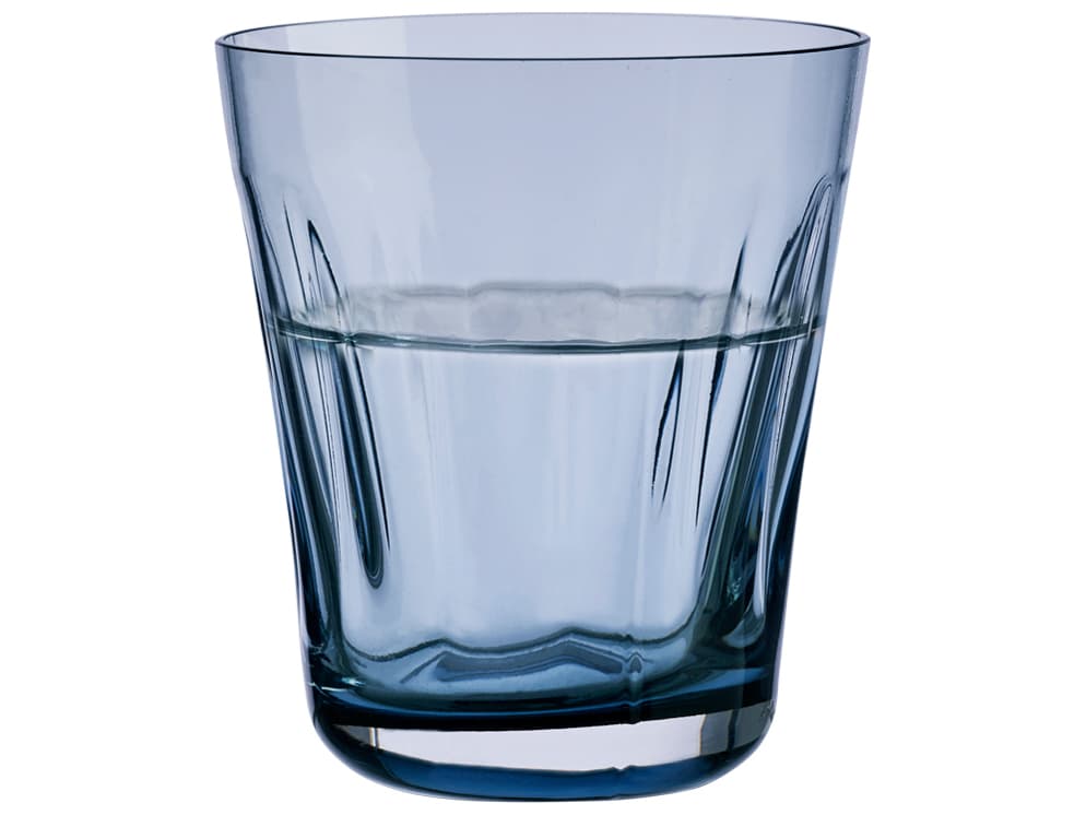 NUDE Lady Steel Blue Glass Set of 2