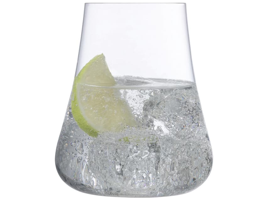 NUDE Stem Zero Volcano Clear Glass Set of 2