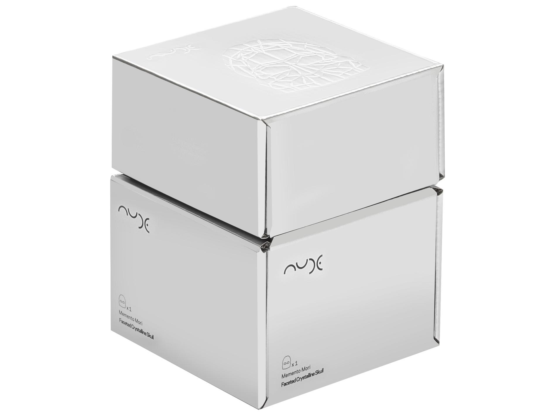 NUDE Memento Mori Clear Faceted Skull