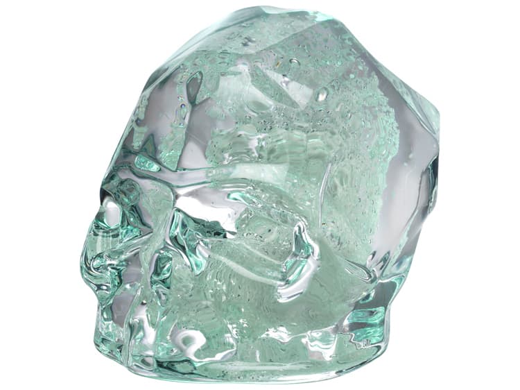 NUDE Memento Mori Luminous Green Faceted Skull