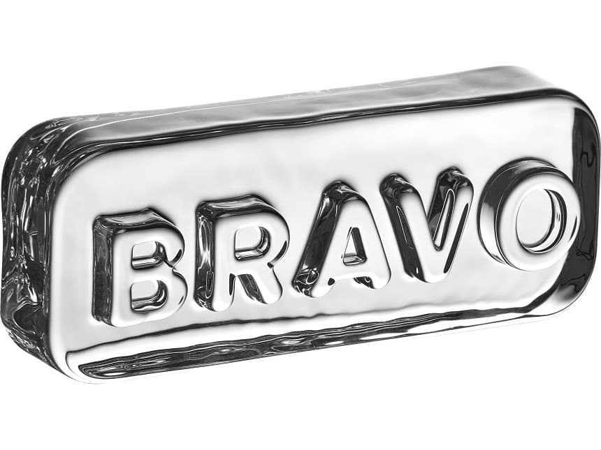 NUDE Paroles Paroles Clear Bravo Paperweight