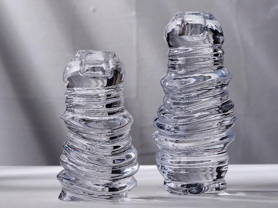 NUDE Eos Clear Long Candle Holder