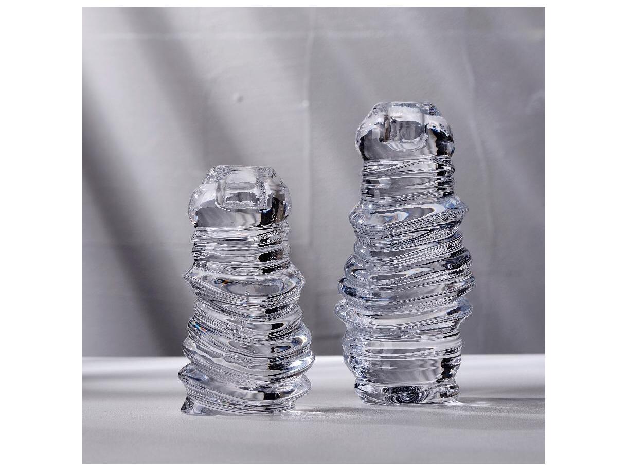 NUDE Eos Clear Short Candle Holder