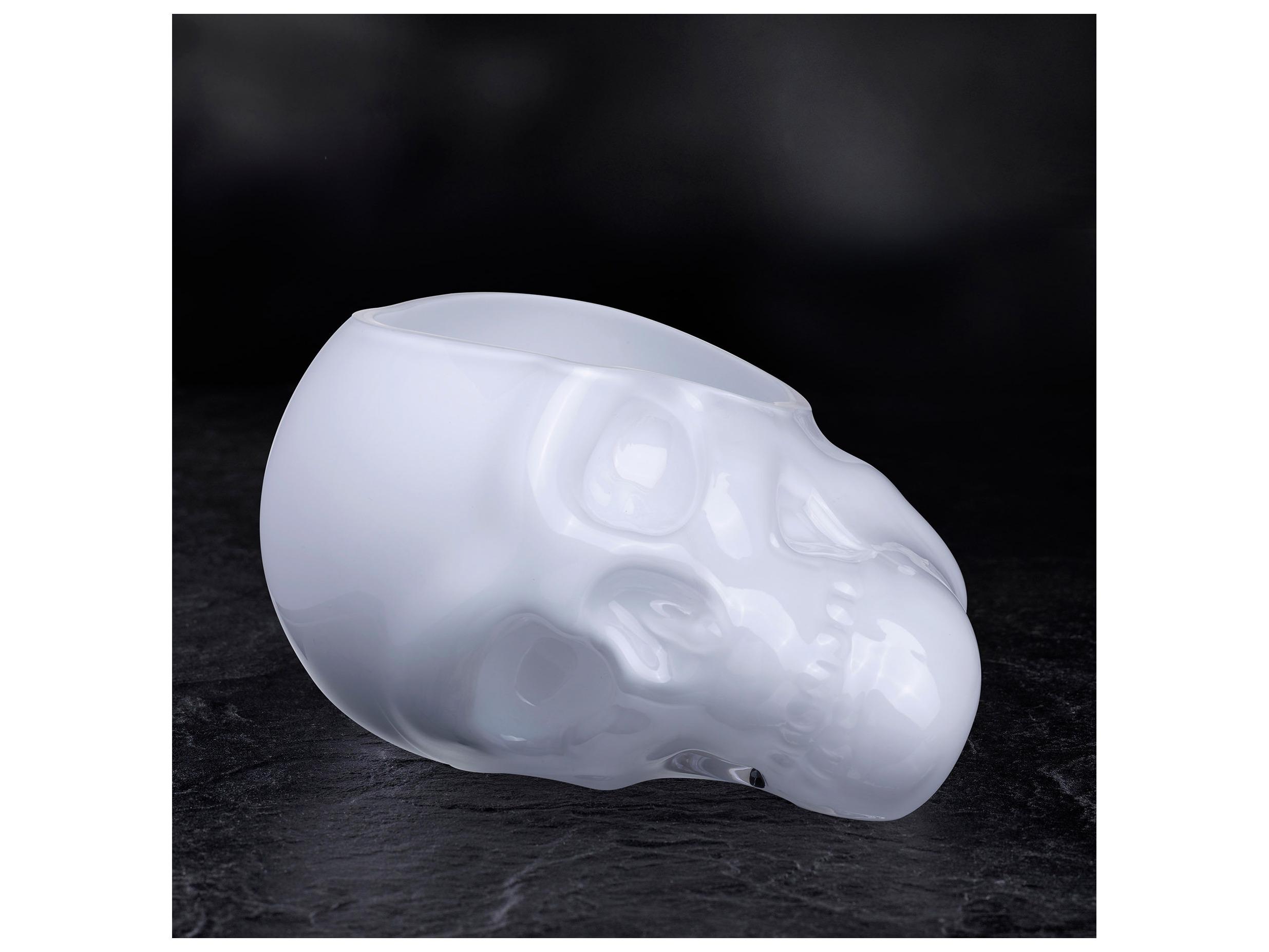 NUDE Memento Mori Opal White Skull Bowl