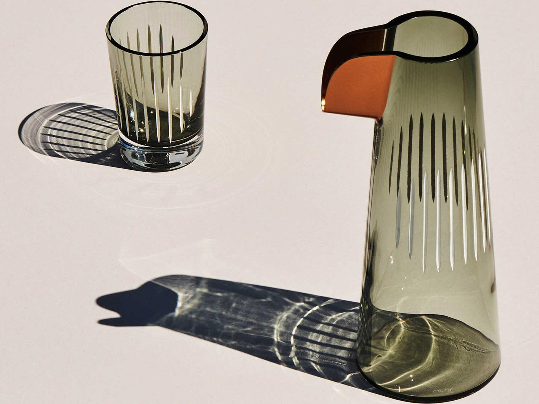 NUDE Parrot Smoke White Line Copper Beak Carafe