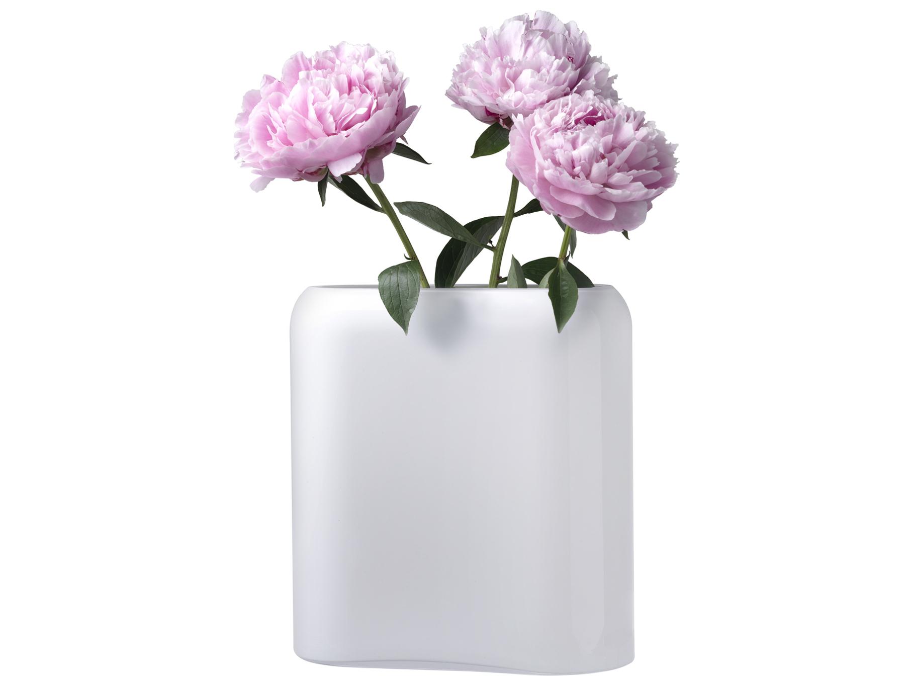 NUDE Layers Opal White Vase