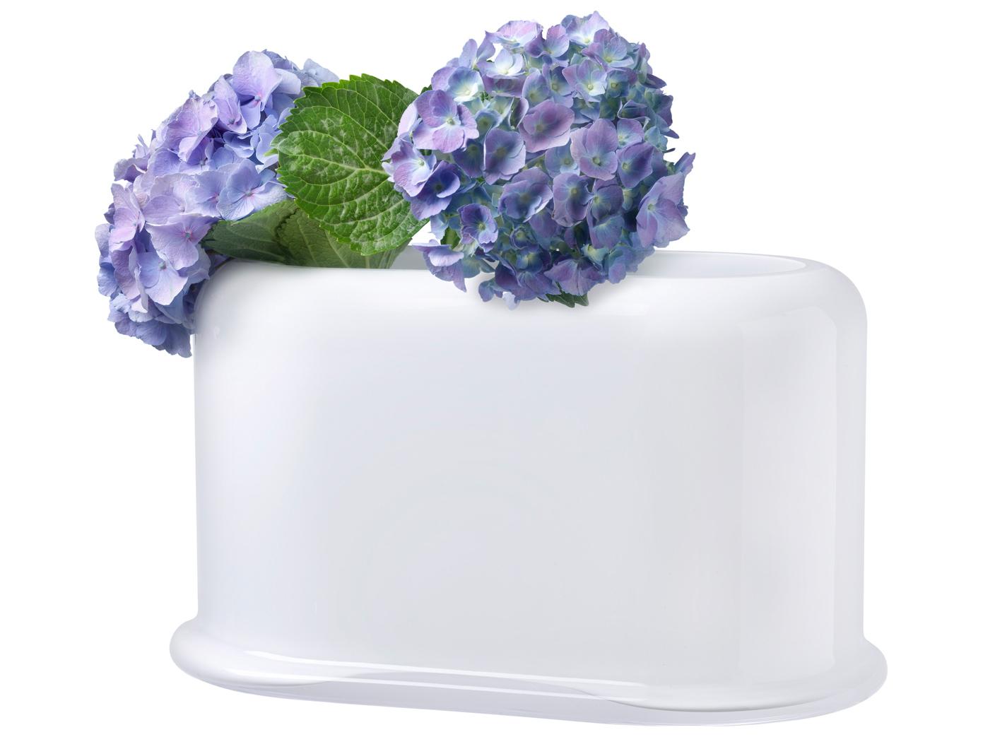 NUDE Layers Opal White Vase