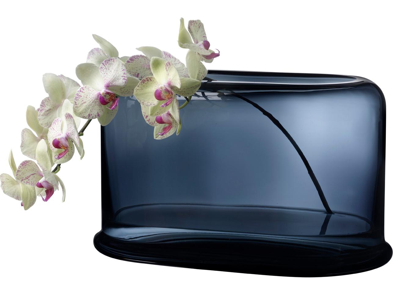 NUDE Layers Steel Blue Vase