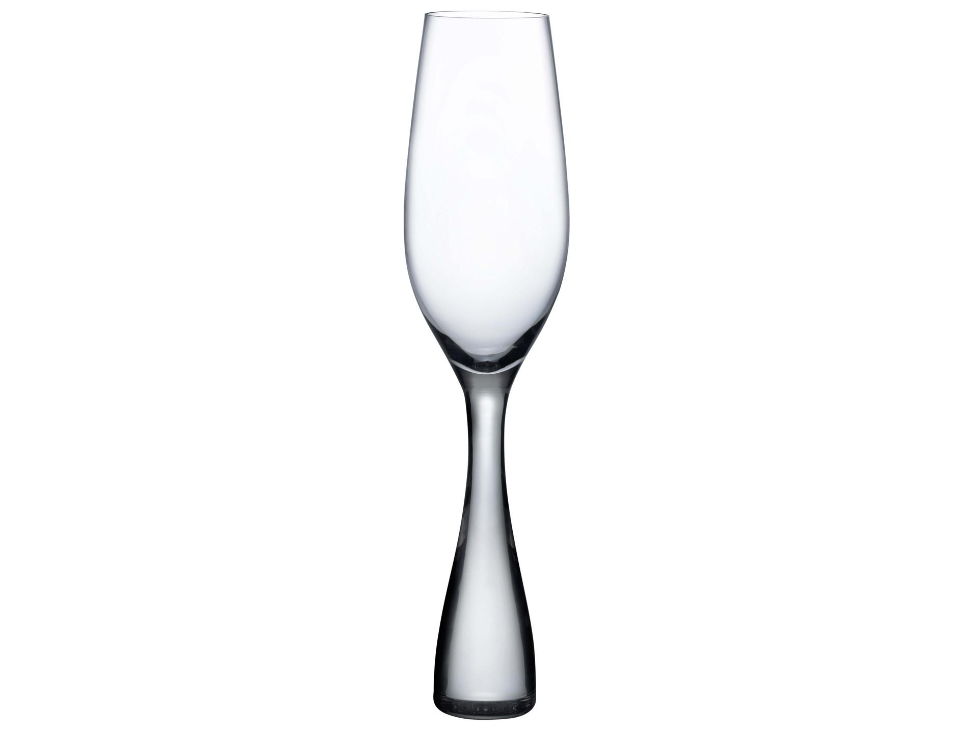 NUDE Wine Party Clear Champagne Glass Set of 2