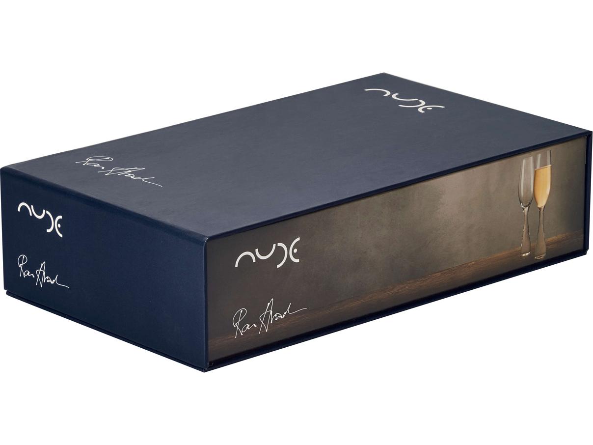 NUDE Wine Party Clear Champagne Glass Set of 2