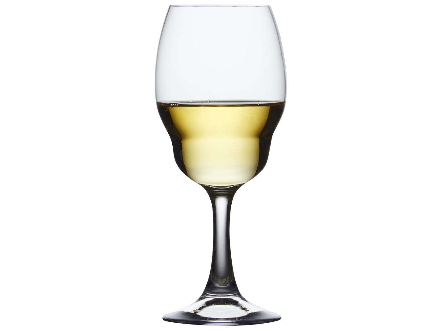 NUDE Heads Up Clear White Wine Glass Set of 2