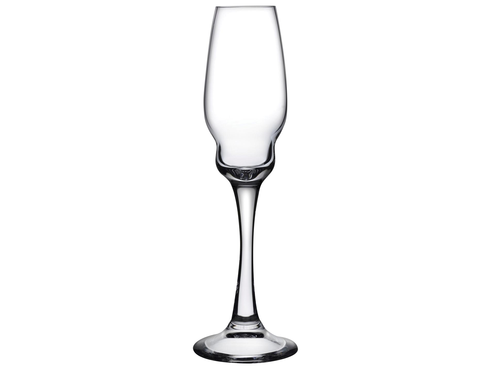 NUDE Heads Up Clear Champagne Glass Set of 2