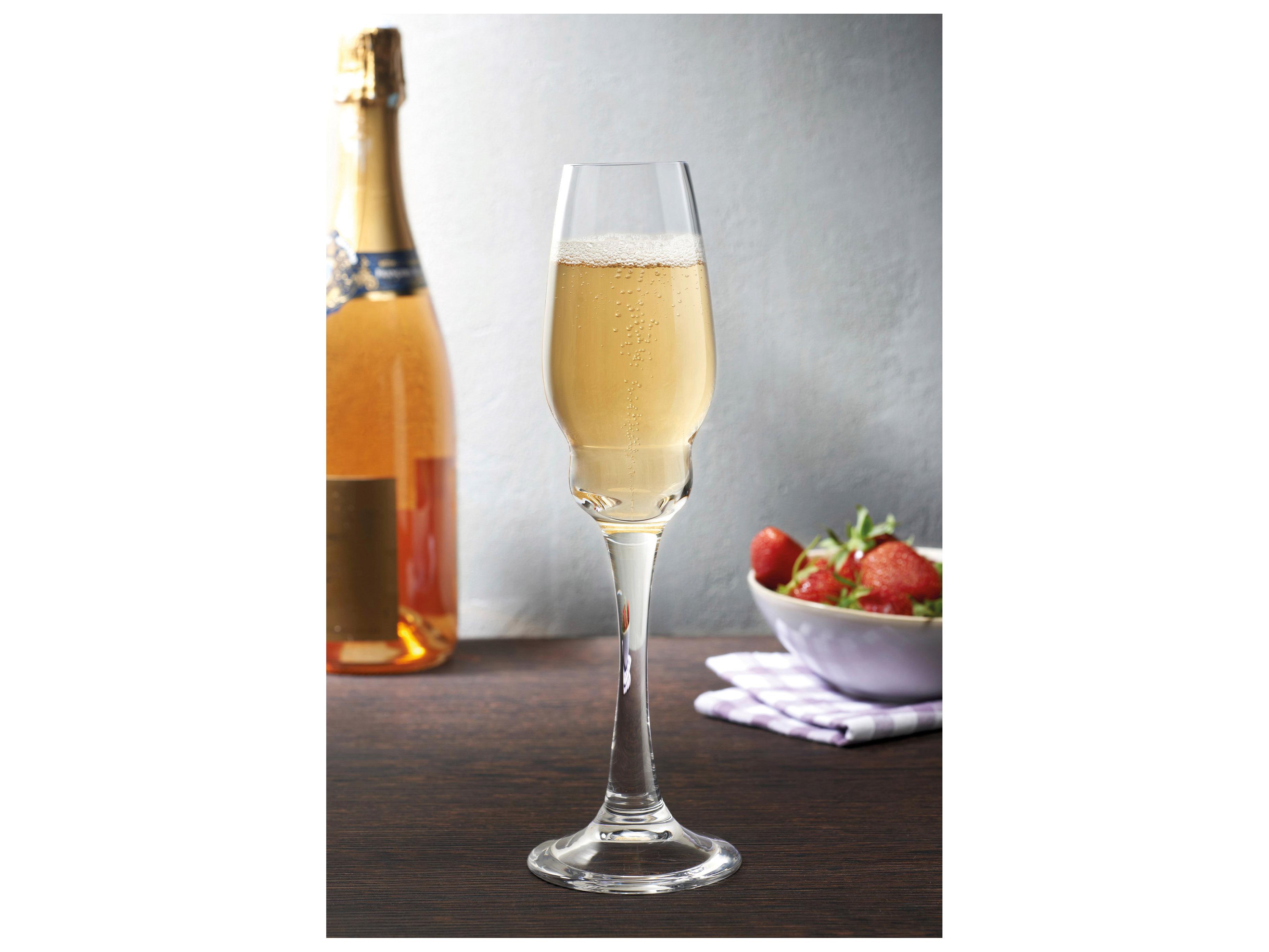 NUDE Heads Up Clear Champagne Glass Set of 2