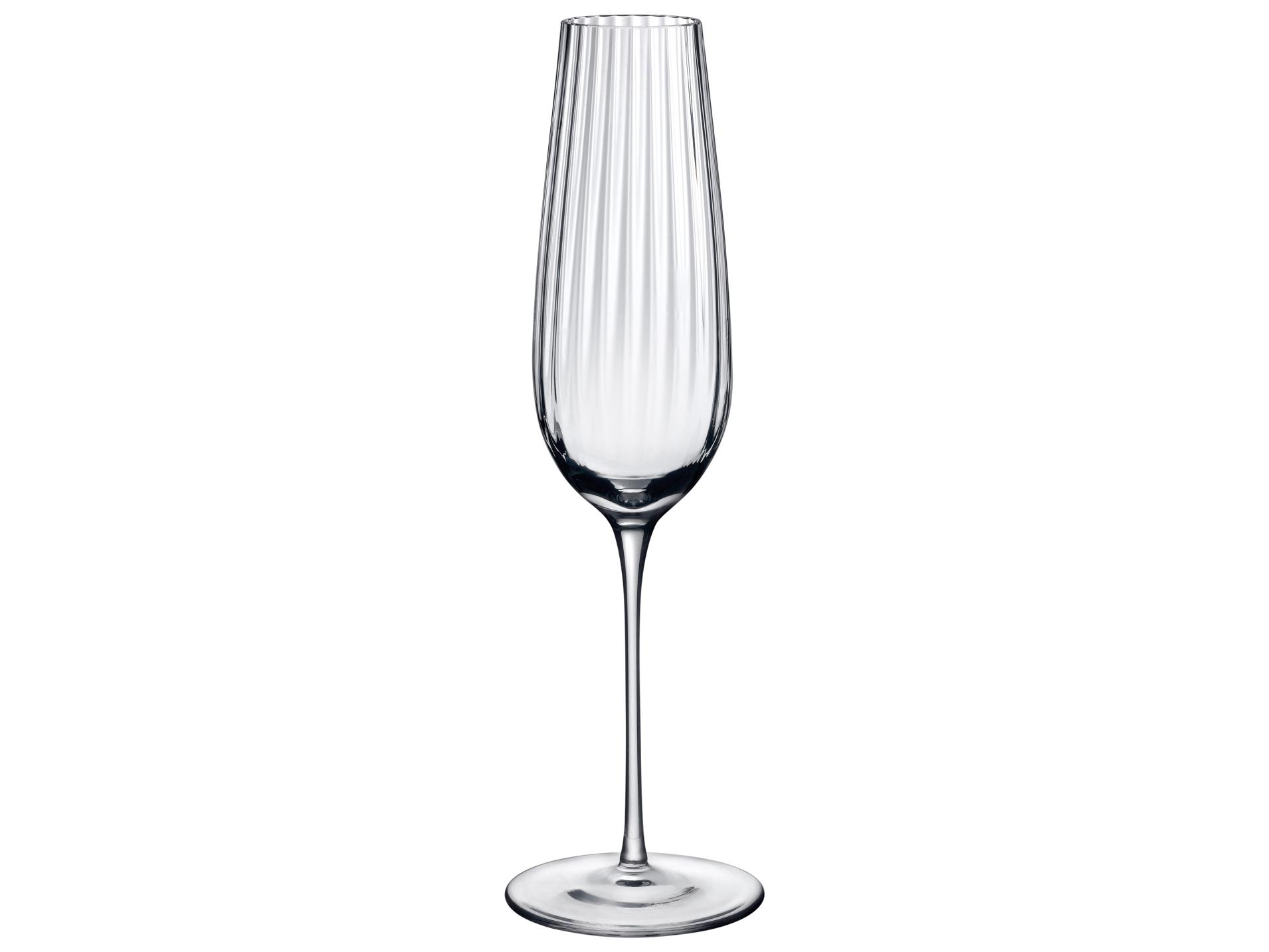 NUDE Round Up Clear Champagne Flute Set of 2