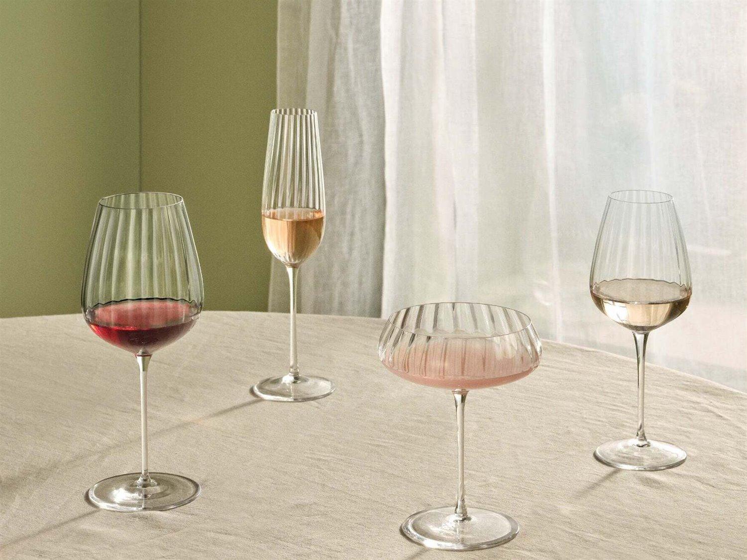 NUDE Round Up Clear White Wine Glass Set of 2