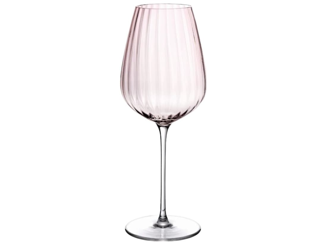 NUDE Round Up Dusty Rose White Wine Glass Set of 2