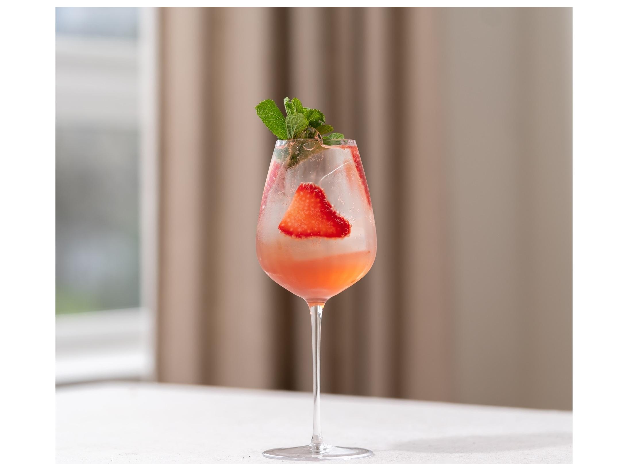 NUDE Round Up Dusty Rose White Wine Glass Set of 2