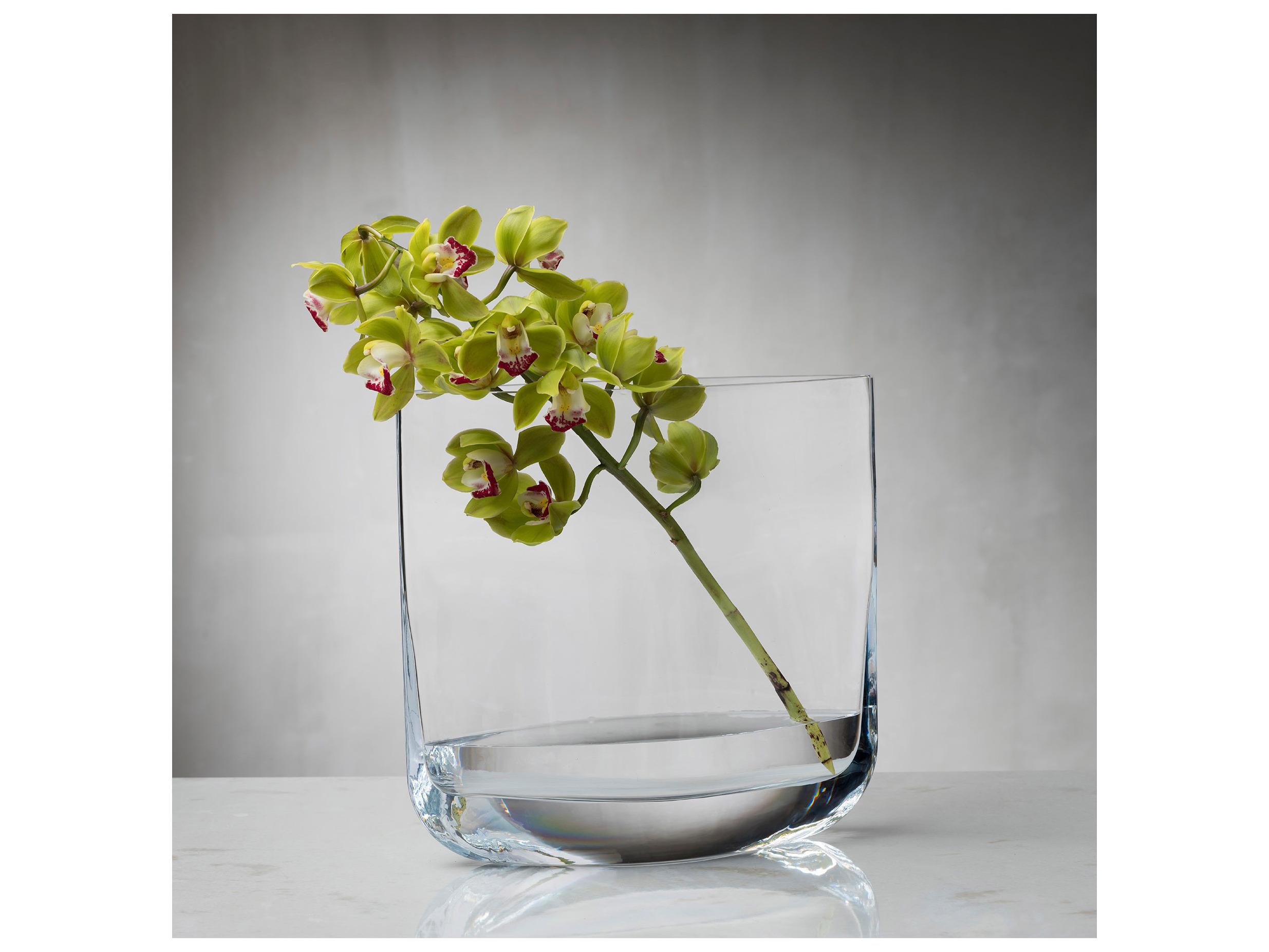 NUDE Blade Clear Short Vase