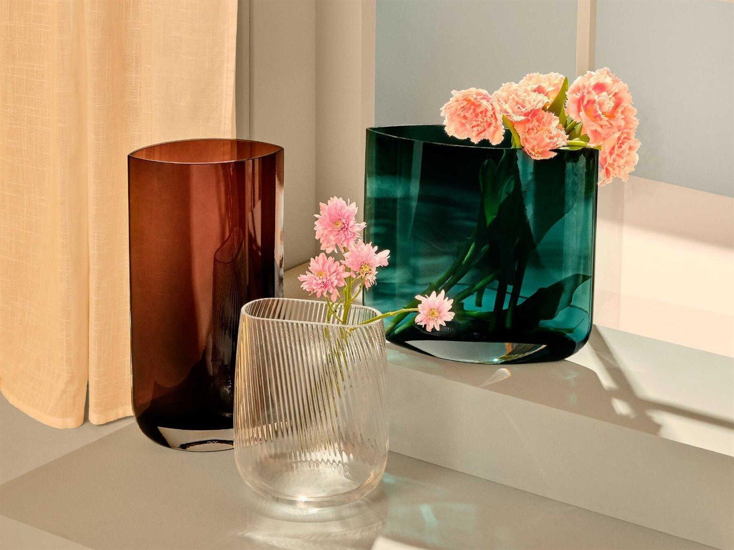 NUDE Blade Petroleum Green Short Vase