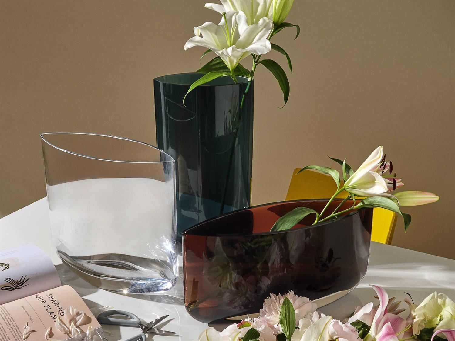 NUDE Blade Petroleum Green Tall Vase