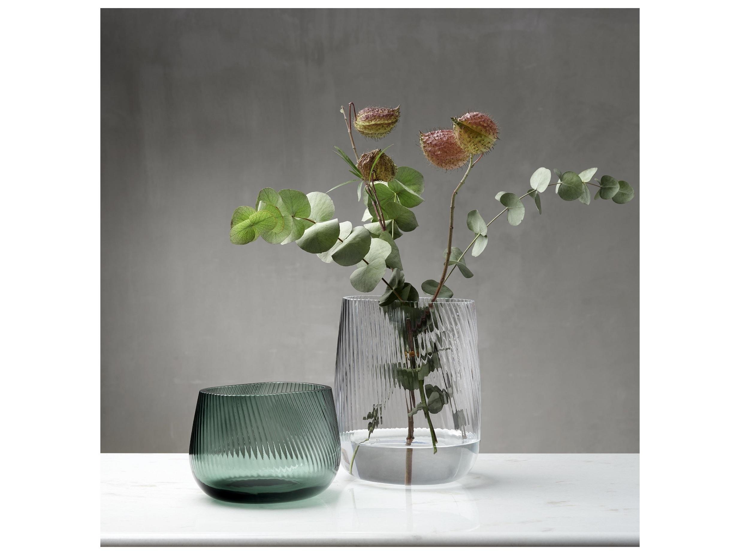NUDE Opti Smoked Green Vase