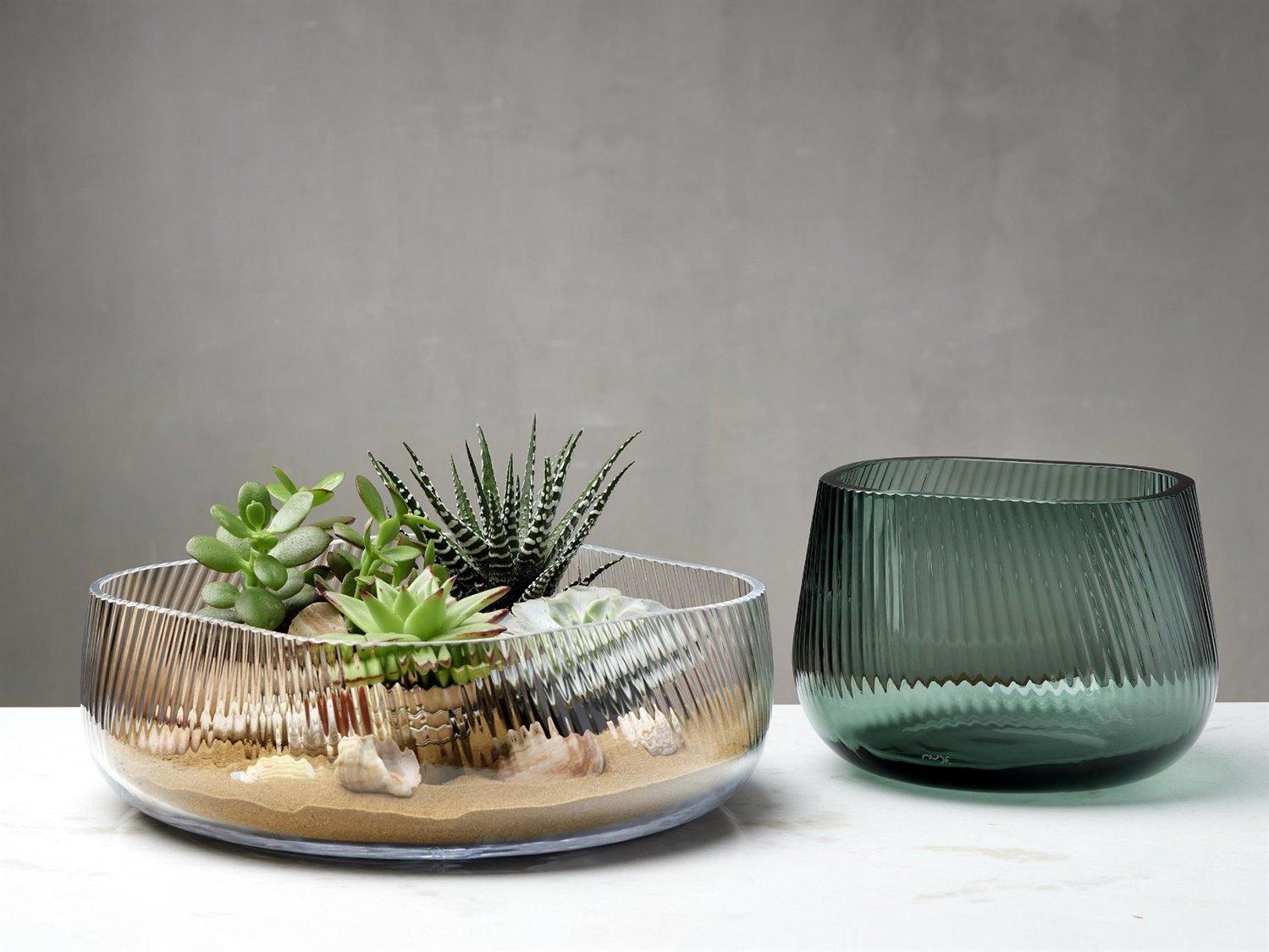 NUDE Opti Smoked Green Vase