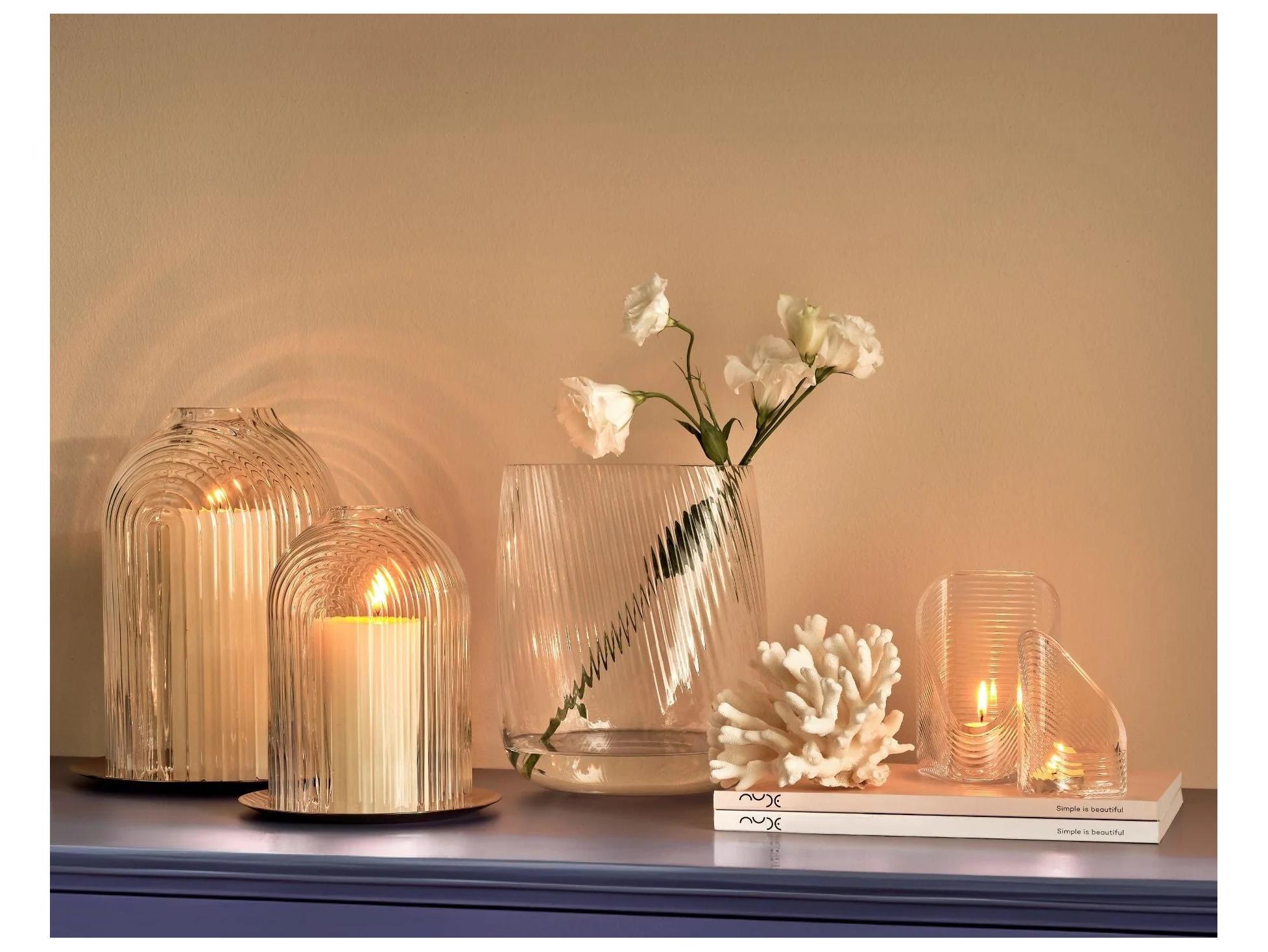 NUDE Mist Clear Tealight Holder