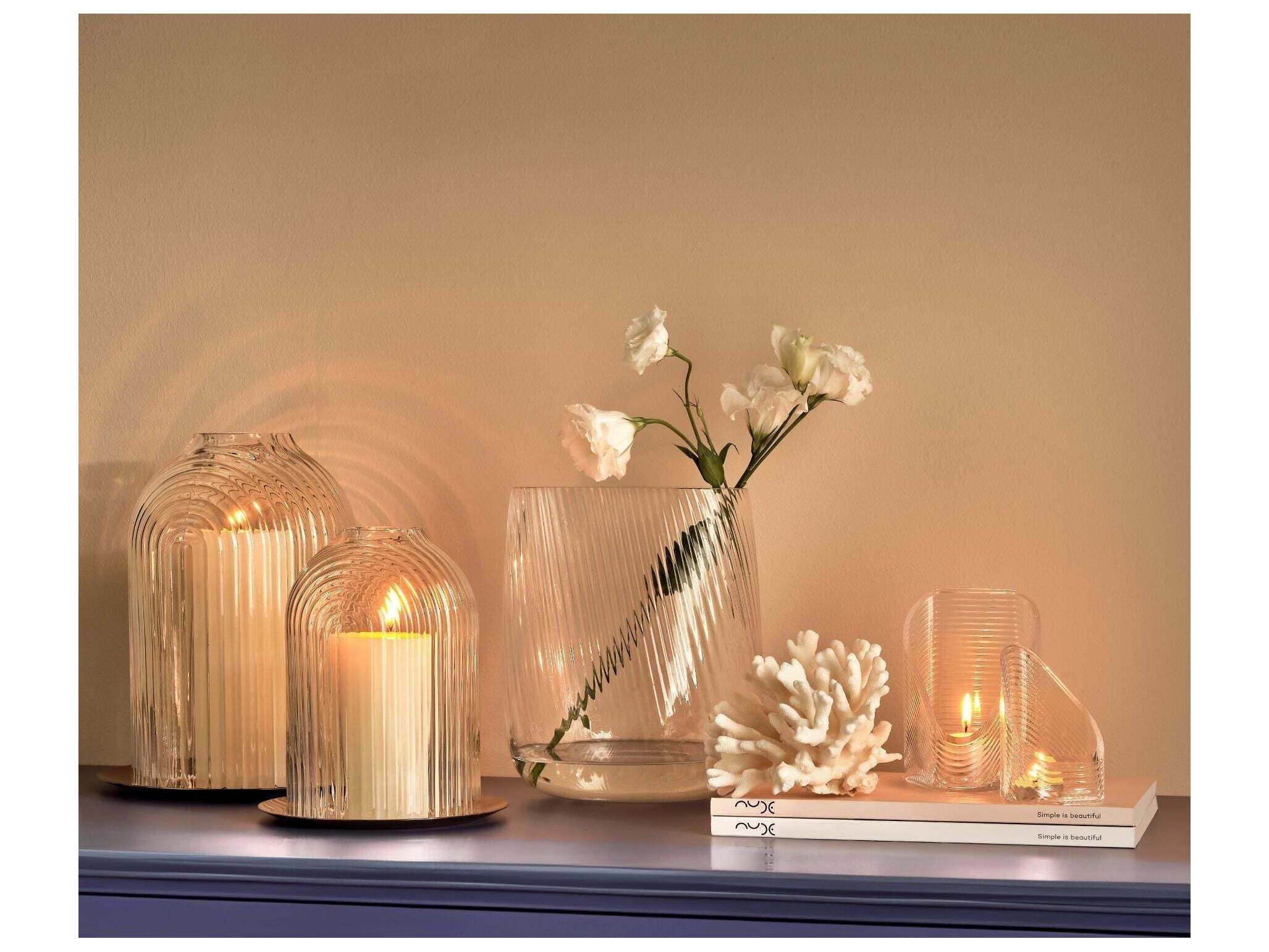 NUDE Ilo Clear Candle Holder