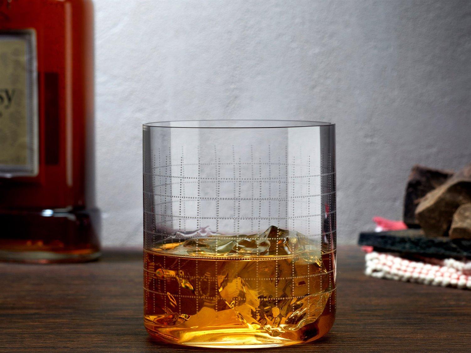 NUDE Finesse Grid SOF Whisky Glass Set of 4