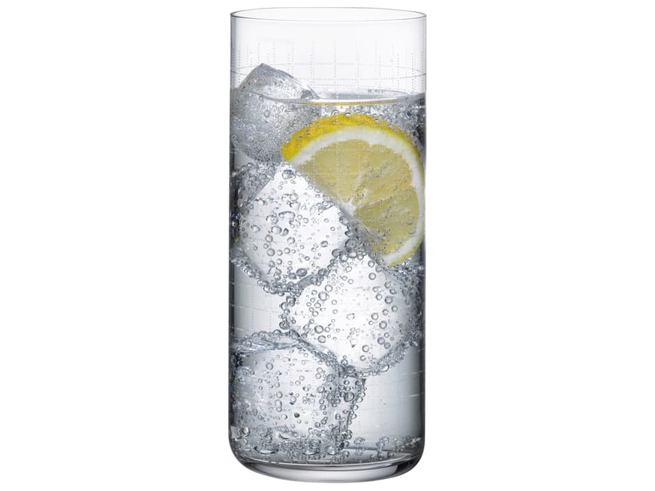 NUDE Finesse Grid Long Drink Glass Set of 4