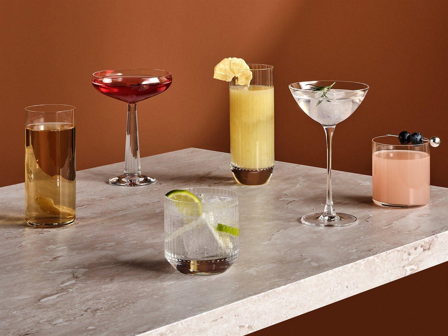 NUDE Big Top Clear Highball Glass Set of 4