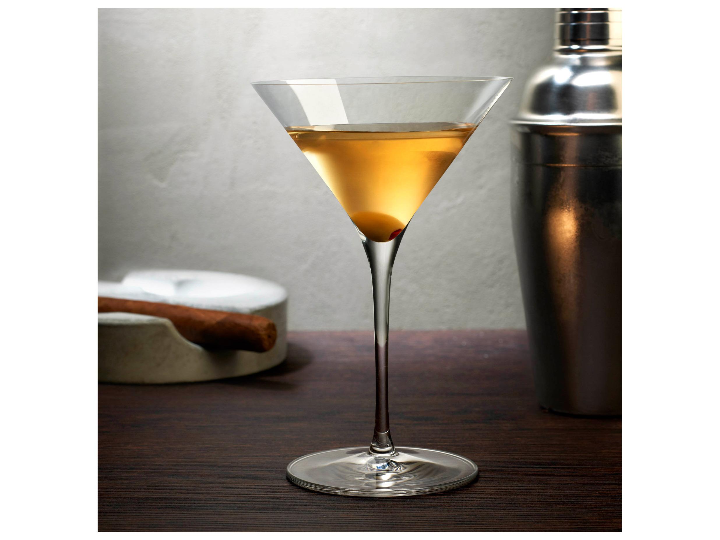 NUDE Vintage Clear Martini Glass Set of 2