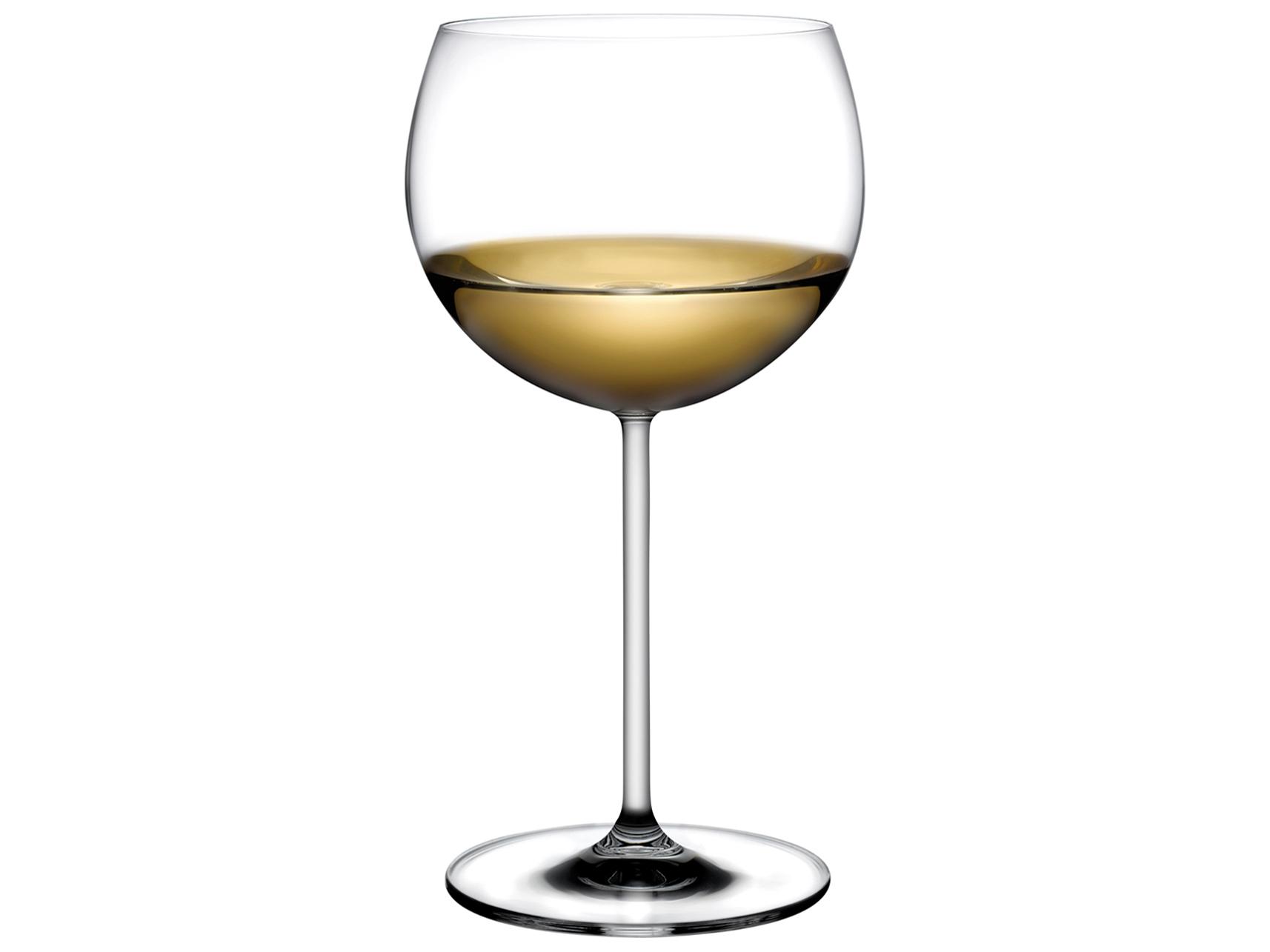 NUDE Vintage Clear Bourgogne Blanc Glass Set of 2