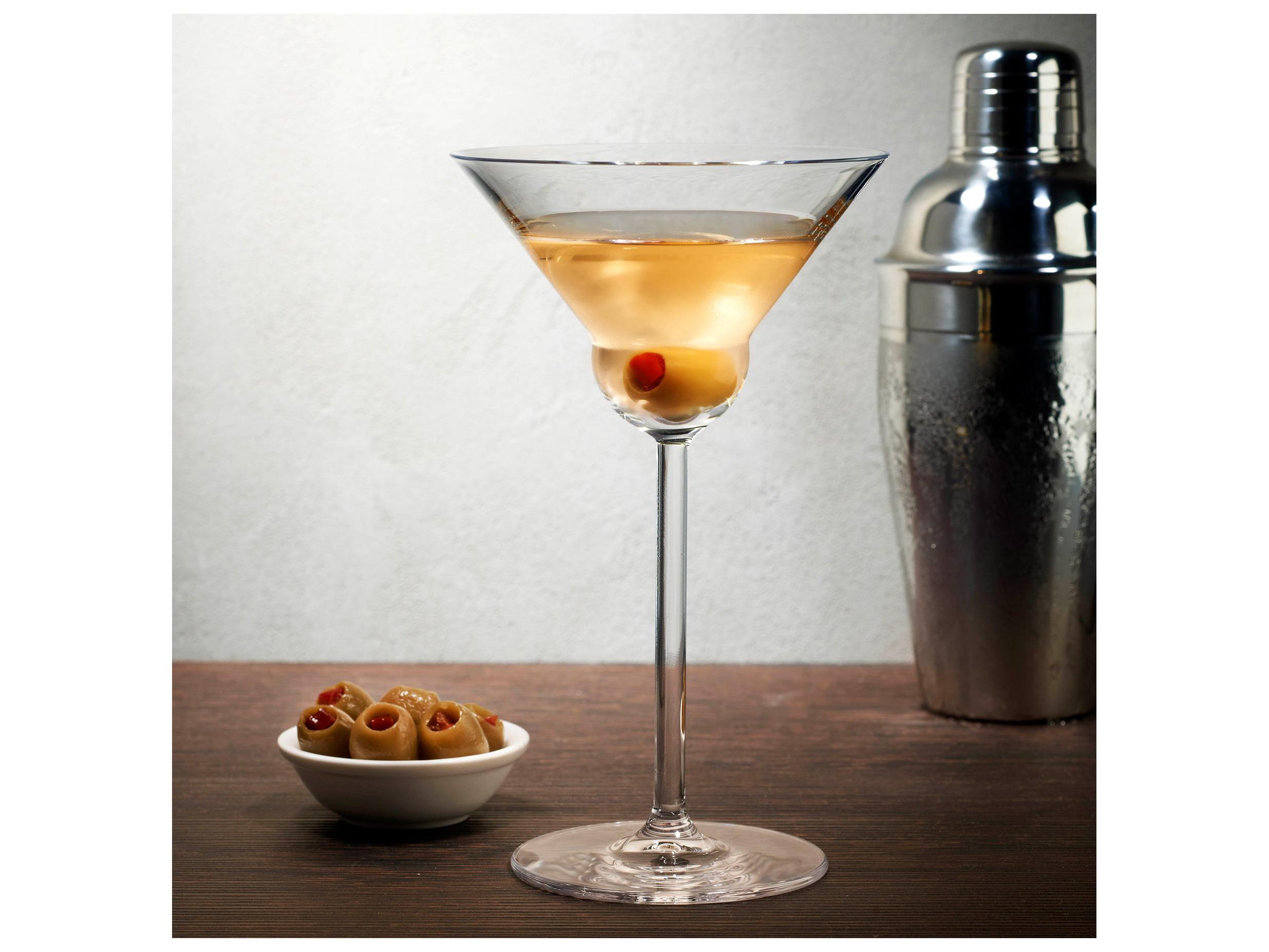 NUDE Vintage Clear Martini Glass Set of 2